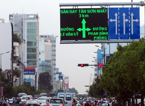  TP HCM đưa thông tin ô nhiễm môi trường lên bảng điện tử