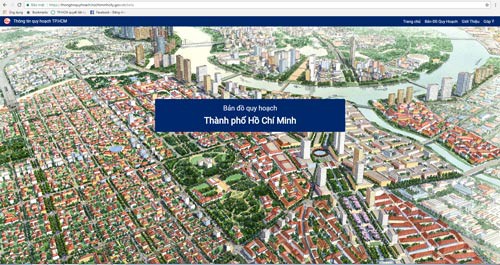  Sở Quy hoạch - Kiến trúc TP HCM đang cho chạy thử phần mềm "thongtinquyhoach.hochiminhcity.gov.vn" để người dân tra cứu thông tin quy hoạch mọi lúc mọi nơi
