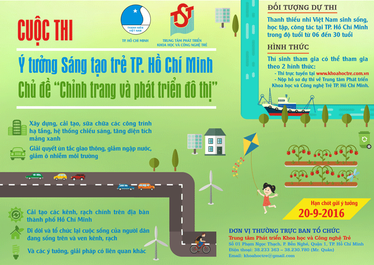  Tổ chức cuộc thi Ý tưởng sáng tạo “Chỉnh trang và phát triển đô thị TP.HCM”