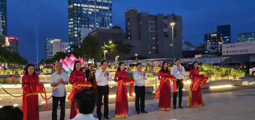 LỄ KHÁNH THÀNH CÔNG TRÌNH ĐÀI PHUN NƯỚC NGUYỄN HUỆ